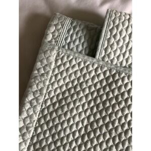 Matouk King Matelasse Coverlet Quilt Alba Blue Nocturne 600 Thread Ct Sateen EUC